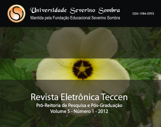 					Visualizar v. 5 n. 1 (2012): REVISTA ELETRÔNICA TECCEN
				