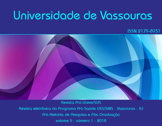 					Visualizar v. 9 n. 1 (2018): Revista Pró-UniverSUS V9N1
				